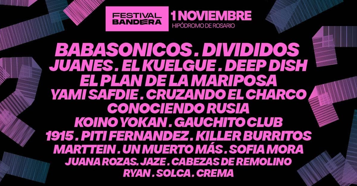 Grilla Actividades Festival Bandera Rosario 2025