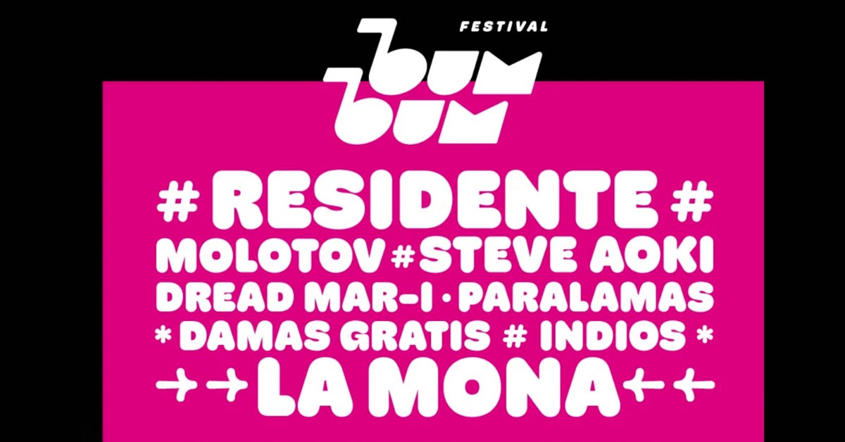Grilla Artistas Festival Bum Bum 2025 - Sábado 11 de enero de 2025