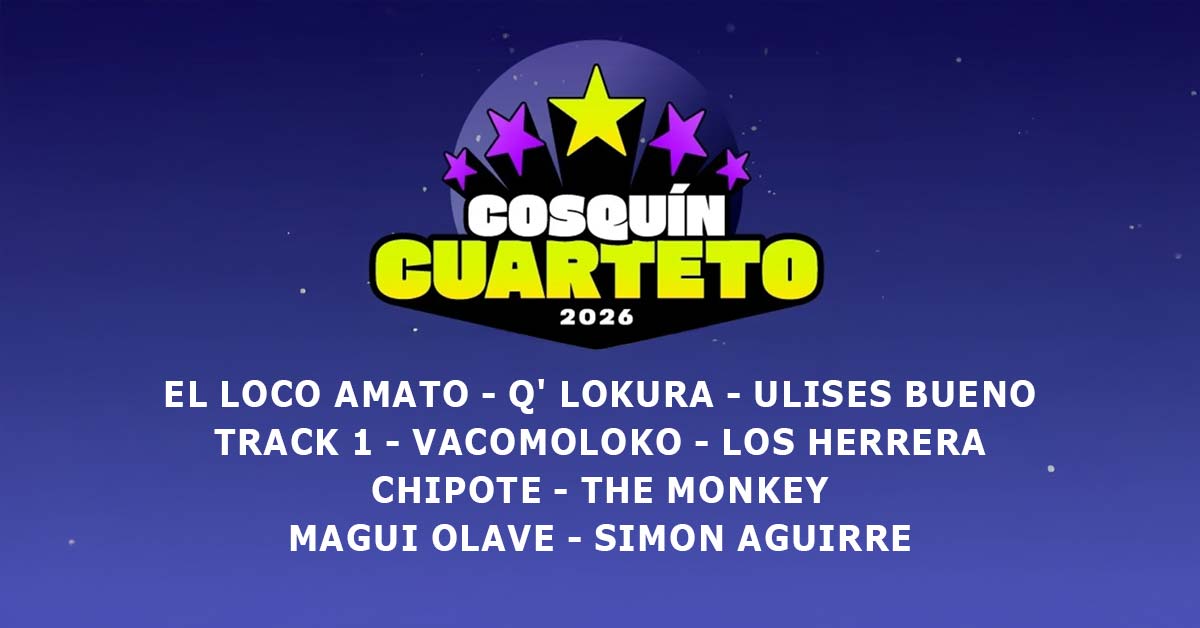 Grilla Artistas Cosquin Cuarteto viernes 6 de febrero de 2026