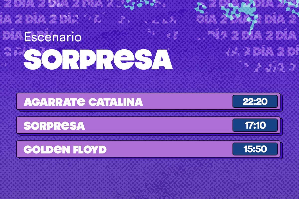 Line Up, Cronograma y Horarios de la Grilla del Día domingo 15 de febrero del Cosquín Rock 2026 - Escenario Sorpresa