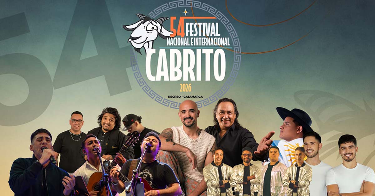 Grilla Artistas Festival Del Cabrito de Recreo 2026