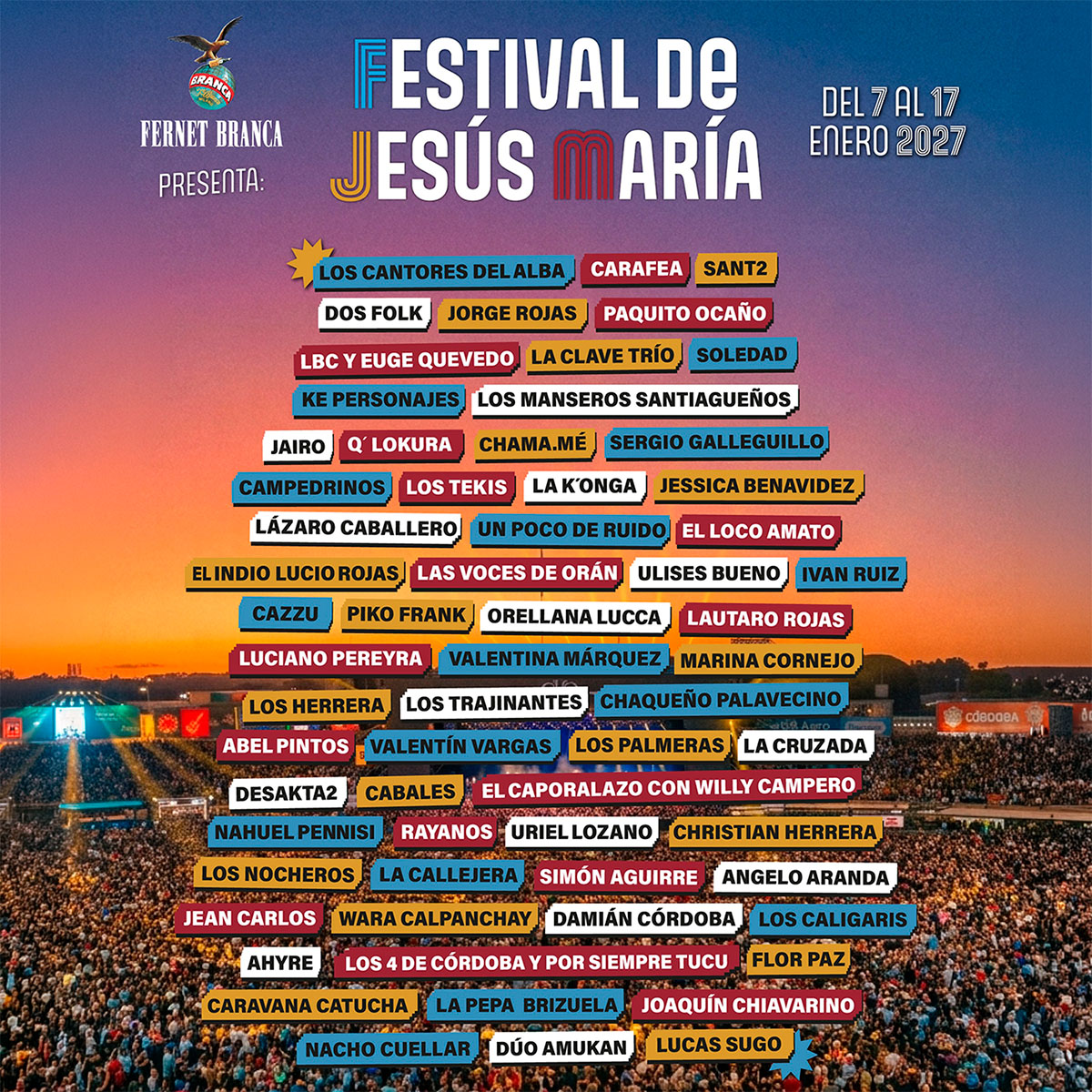 Grilla Festival de Jesús María 2027