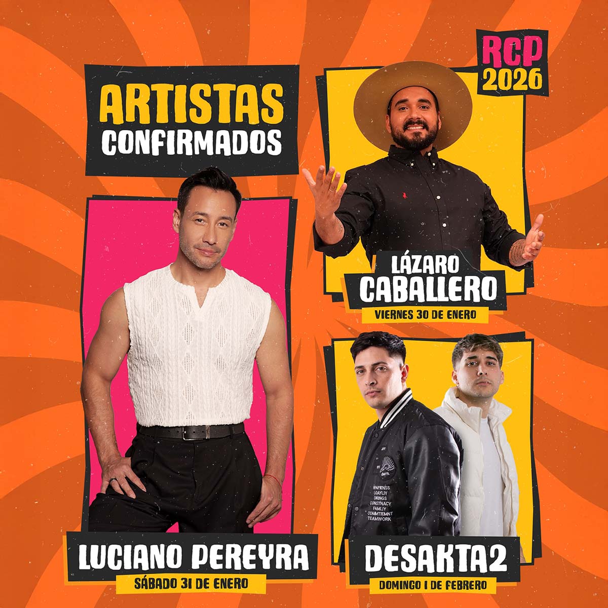 Grilla Artistas Rivadavia Canta Al País 2026