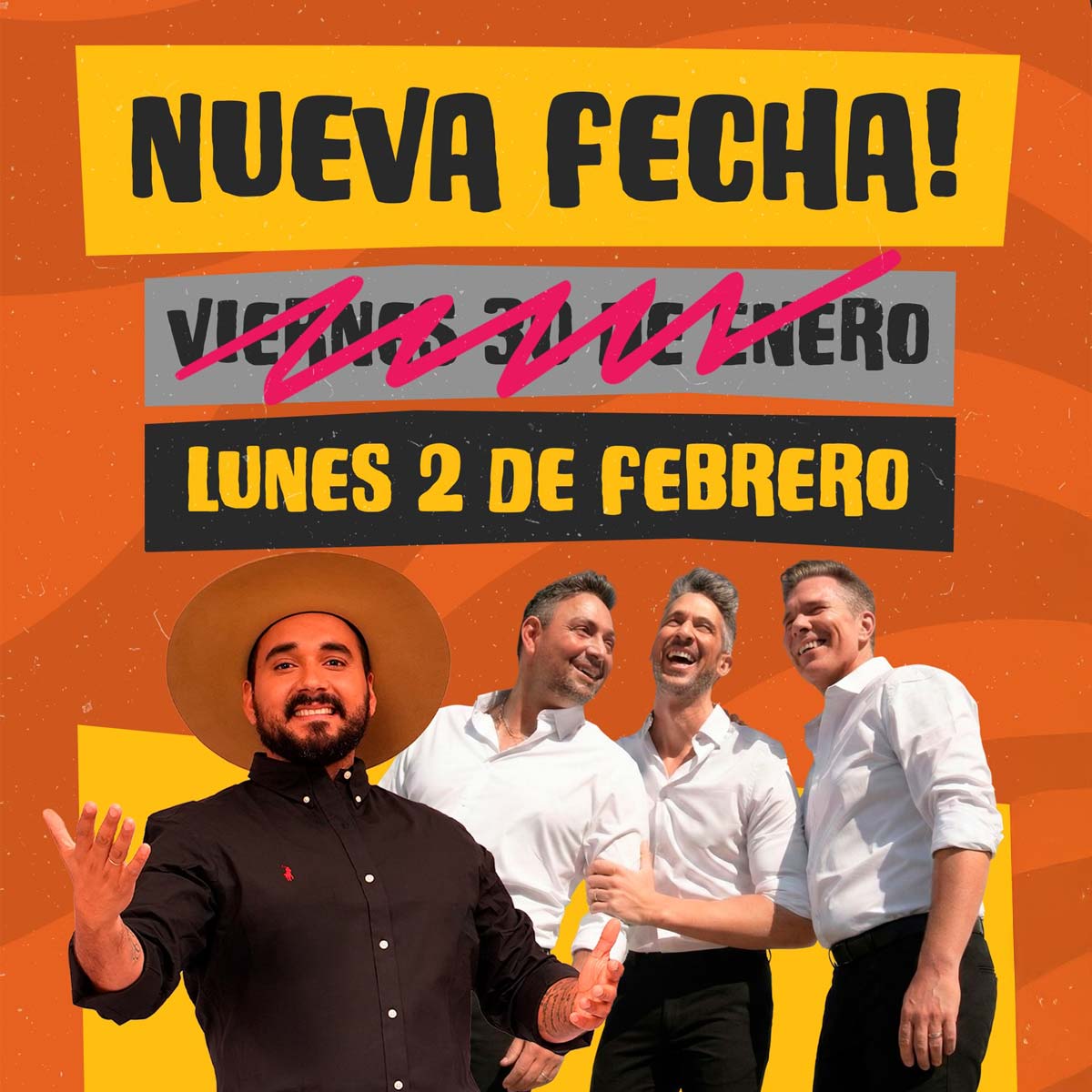 Grilla Rivadavia Canta Al País lunes 2 de febrero de 2026