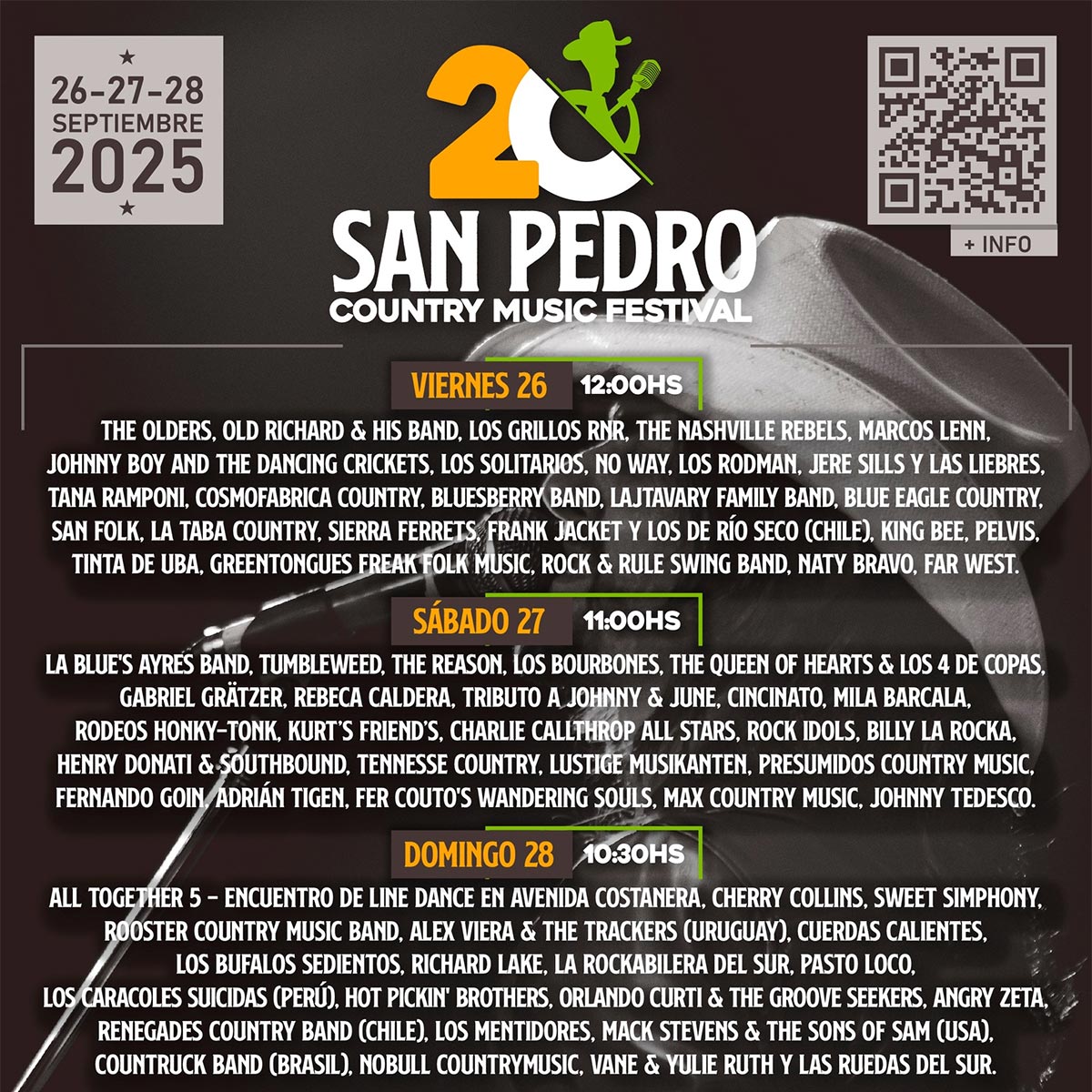 Grilla Artistas Festival San Pedro Country Music Festival 2025
