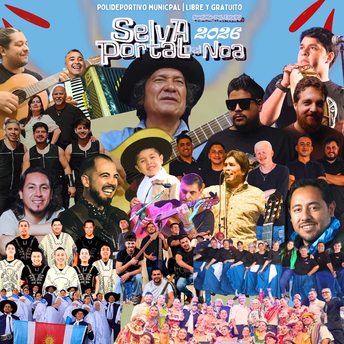 Grilla Artistas Selva Portal del NOA 2026