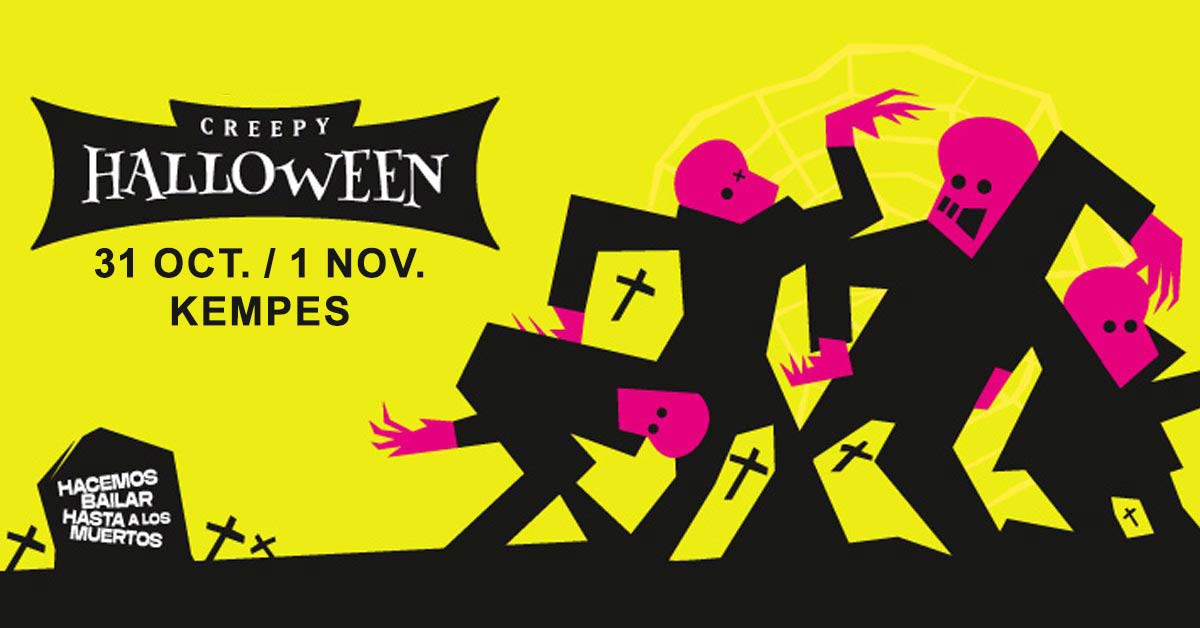 Fecha Fiesta Creepy Halloween Córdoba 2025 - el viernes 31 de octubre <span style='text-decoration:line-through;color:red;'>y sábado 1 de noviembre de 2025</span>