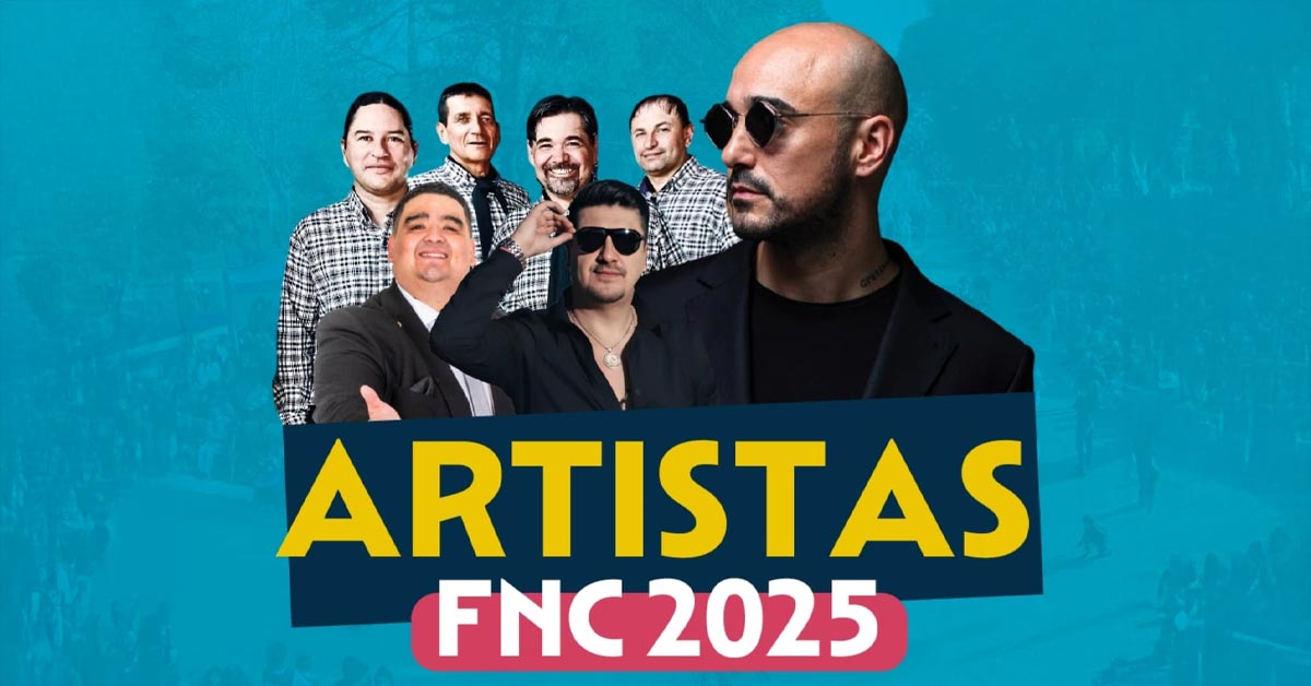 Grilla Artistas Fiesta de la Colonización 2025