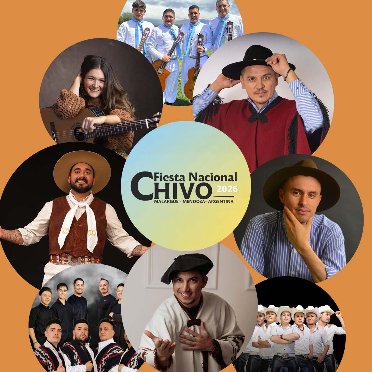 Grilla Artistas Fiesta Del Chivo de Malargüe 2026