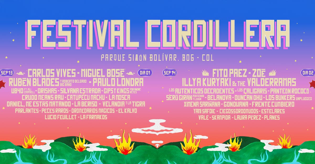 Grilla Artistas Festival Cordillera 2025