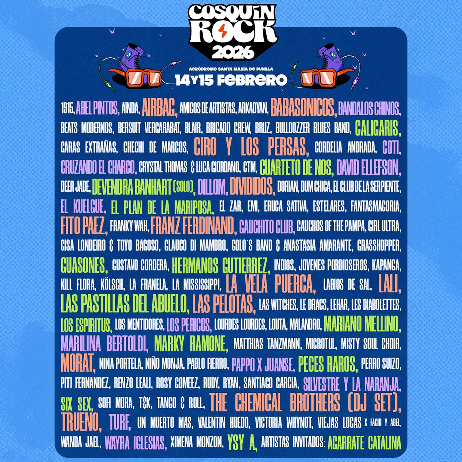 Grilla Cosquin Rock 2026