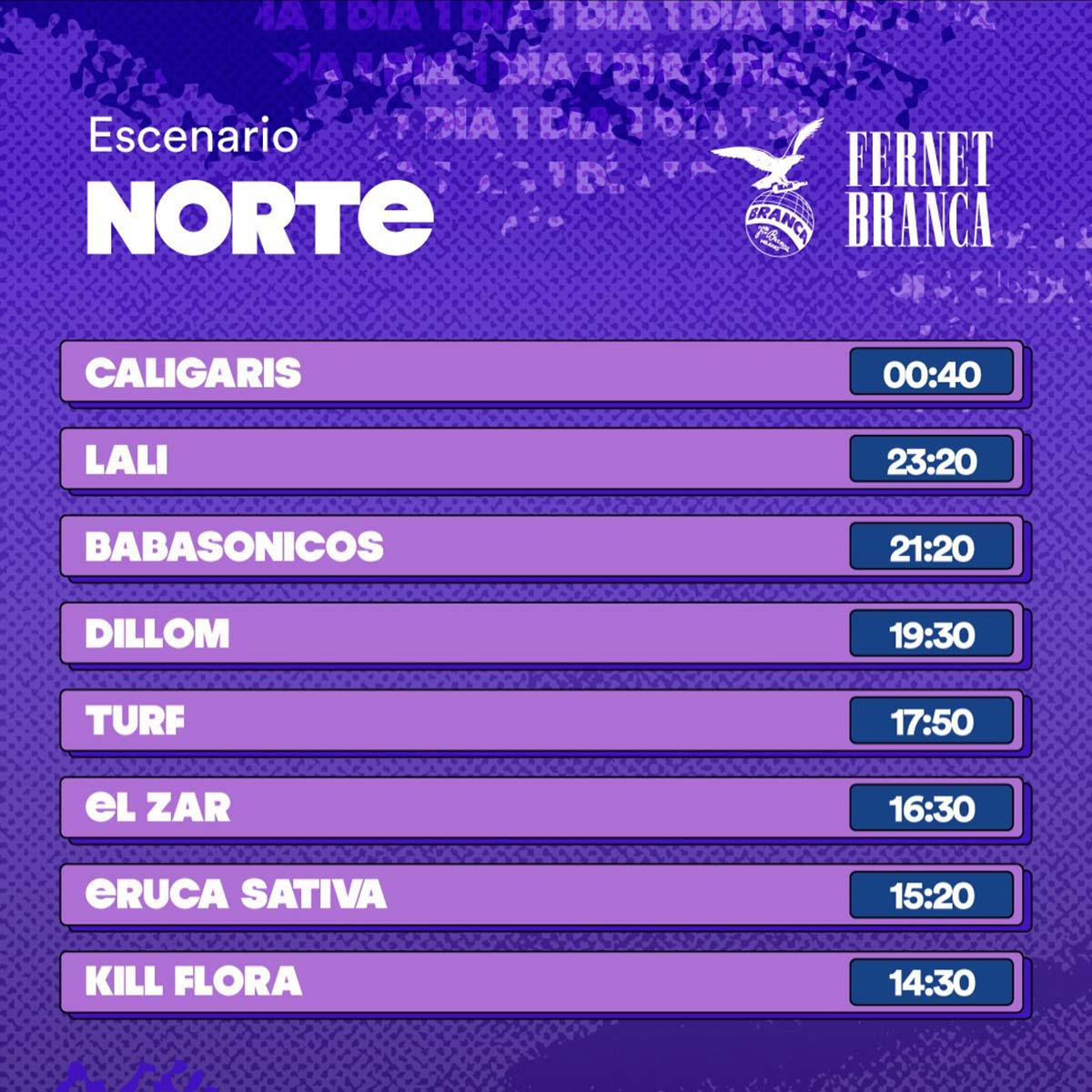 Line Up, Cronograma y Horarios de la Grilla del Día sábado 14 de febrero del Cosquín Rock 2026 - Escenario Norte