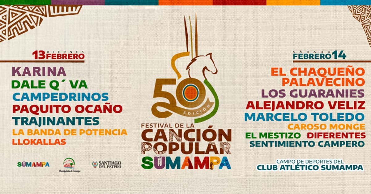 Grilla Artistas Festival de la Canción Popular 2026