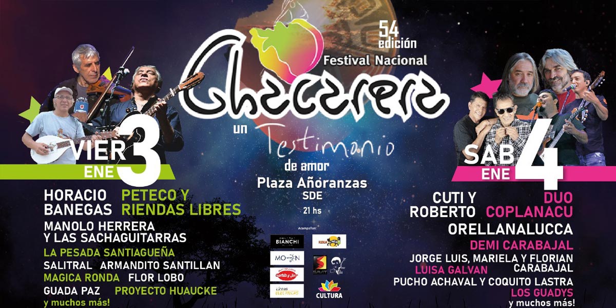 Grilla Artistas Festival de la Chacarera 2025