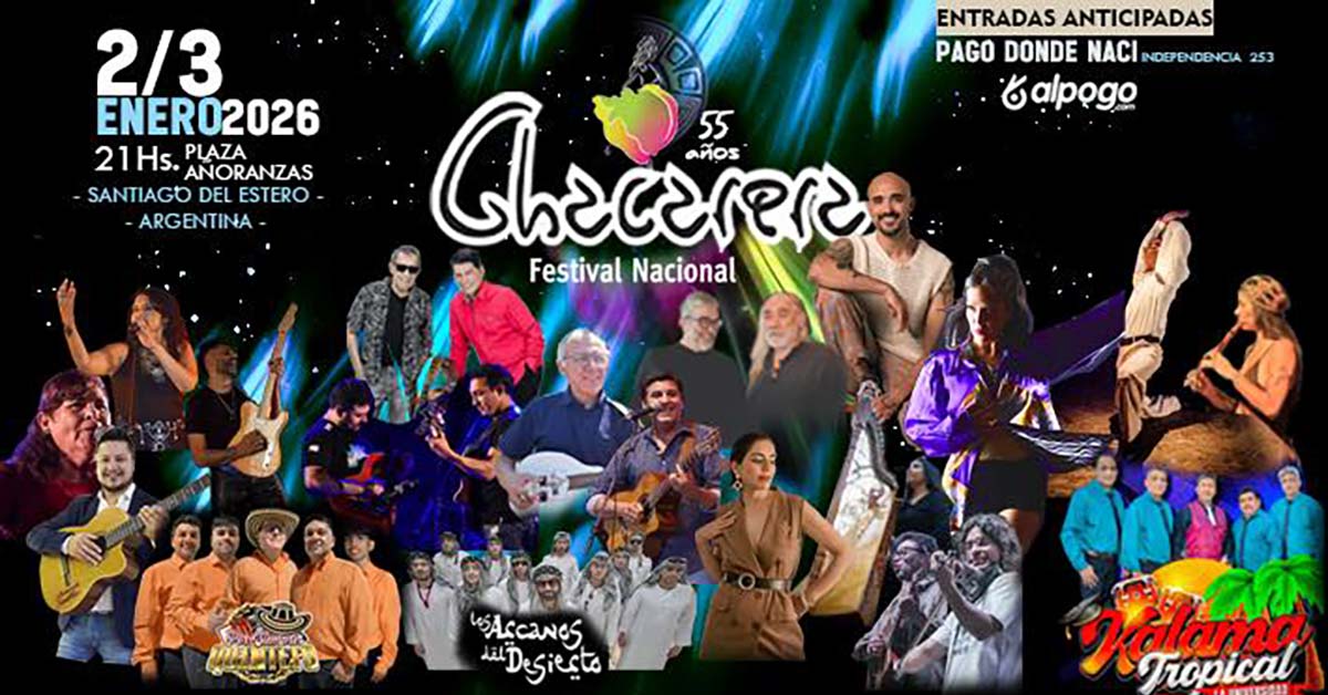 Grilla Artistas Festival De La Chacarera 2026