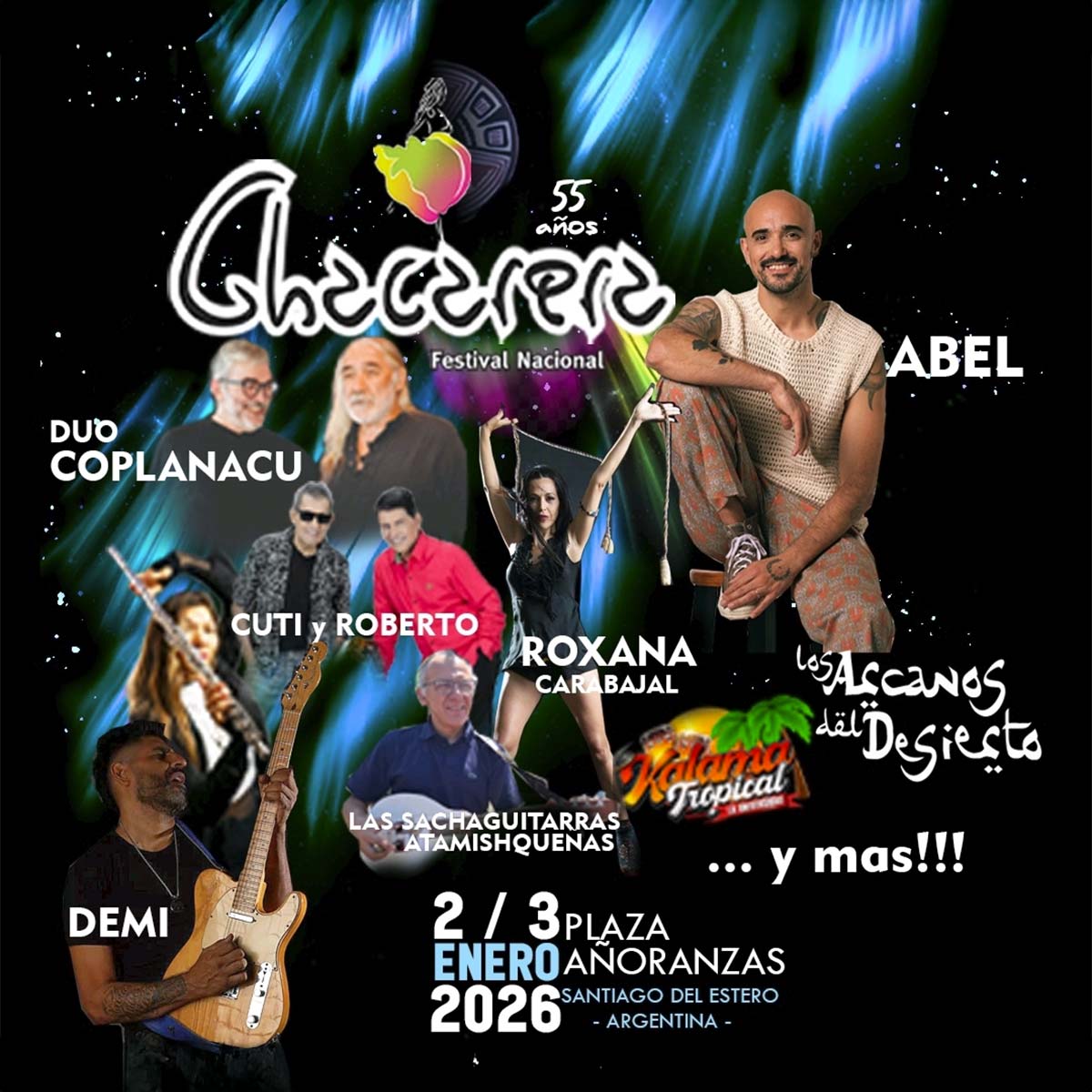 Grilla Artistas Festival De La Chacarera 2026