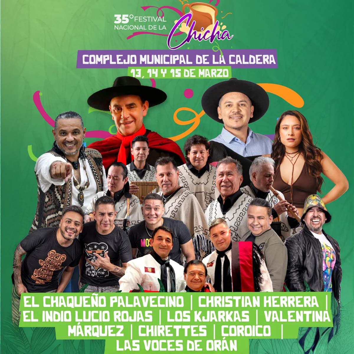 Grilla Artistas Festival De La Chicha 2026