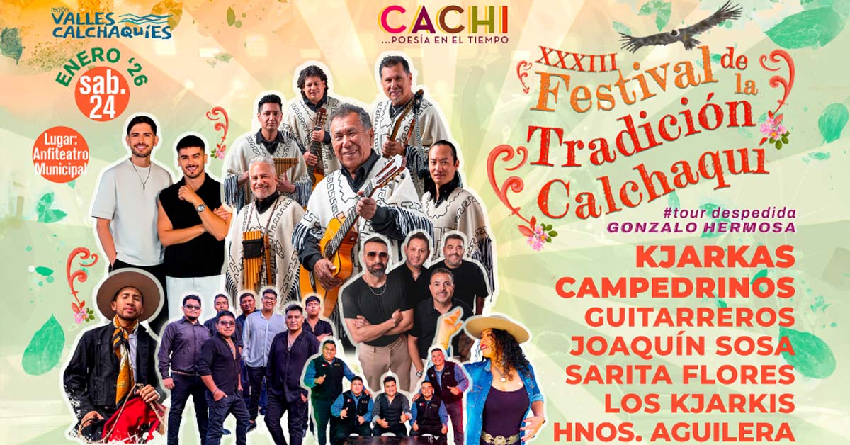 Grilla Artistas Festival de la Tradición Calchaquí 2026
