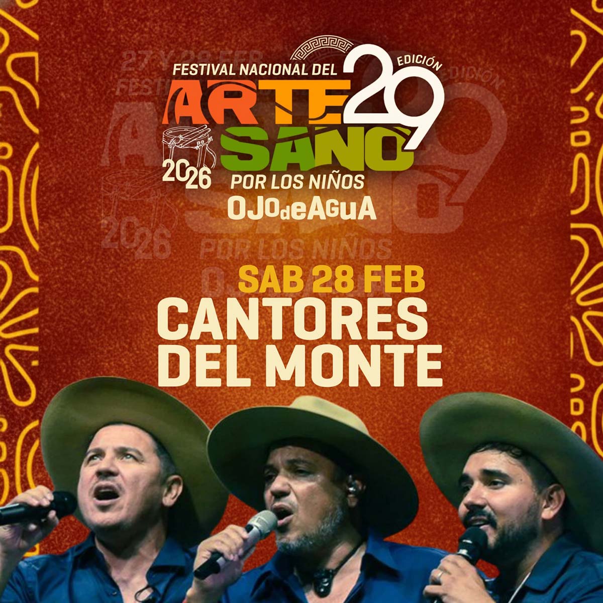 Grilla Artistas Festival Del Artesano de Villa Ojo De Agua sábado 28 de febrero de 2026