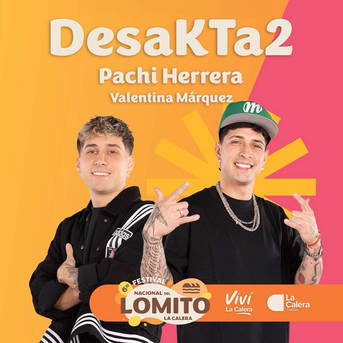 Grilla Artistas Festival del Lomito viernes 20 de febrero de 2026