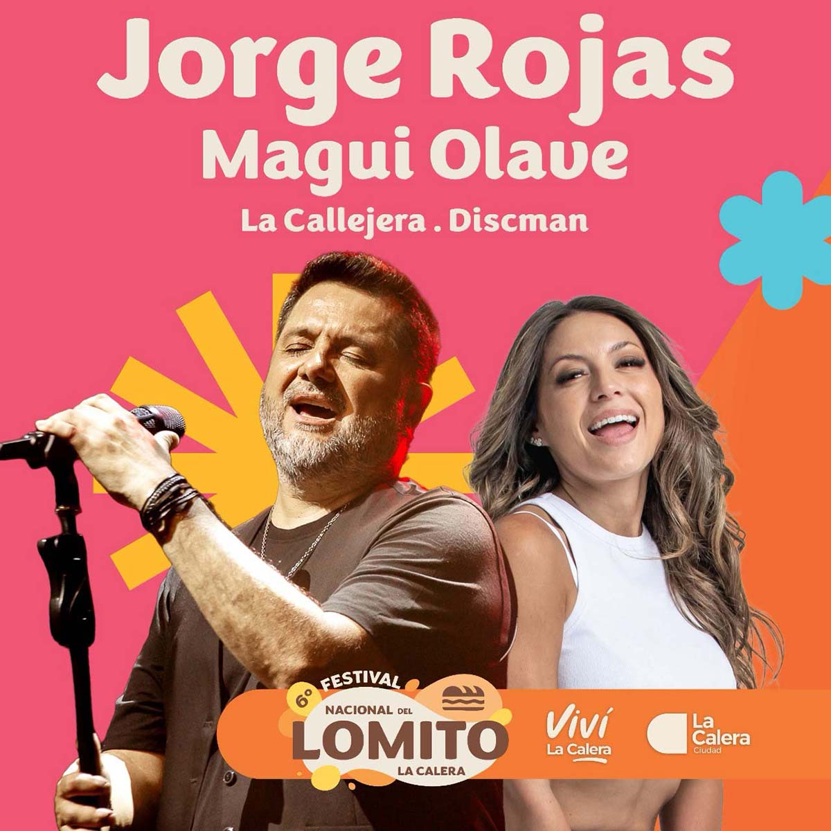 Grilla Artistas Festival del Lomito sábado 21 de febrero de 2026