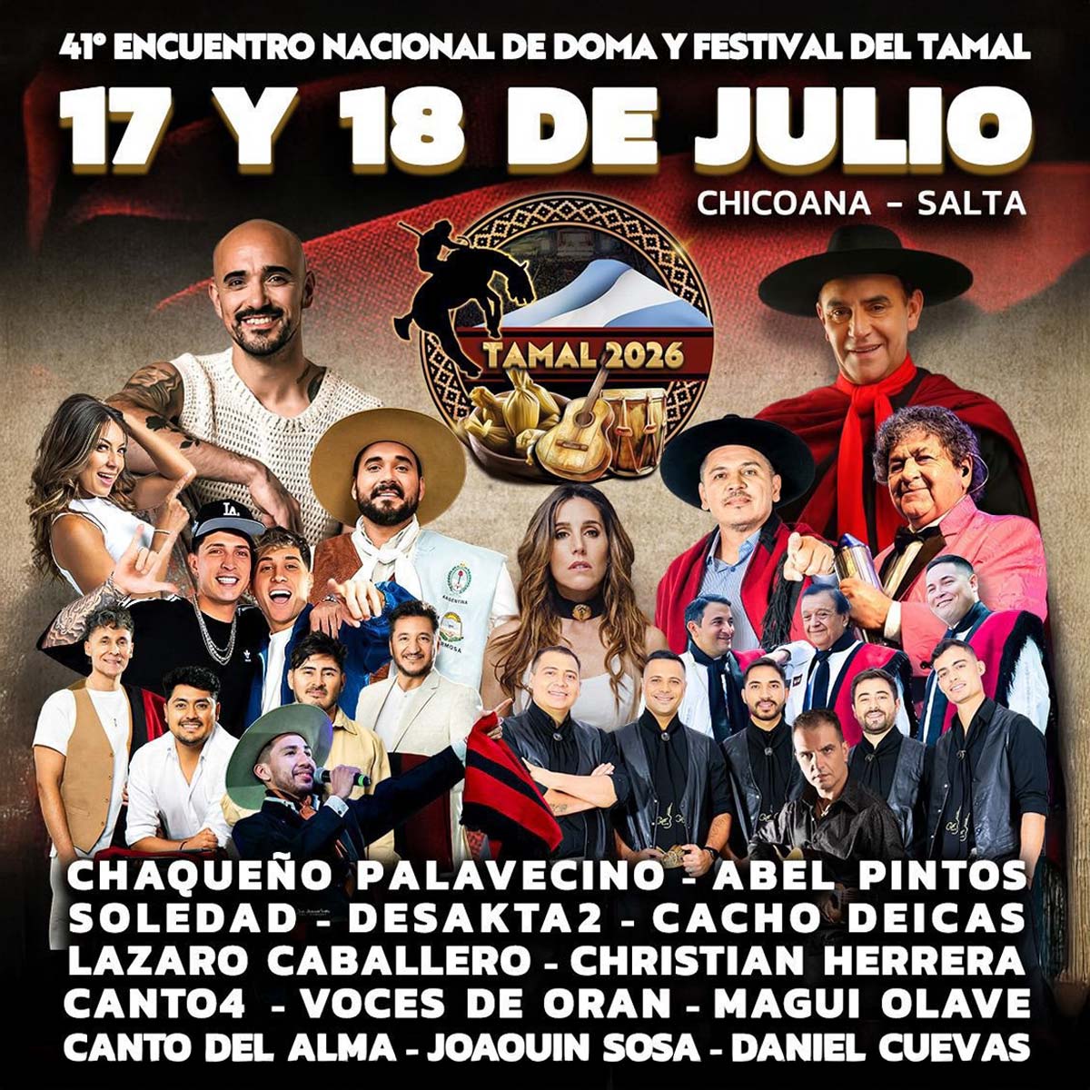 Grilla Artistas Festival Del Tamal 2026