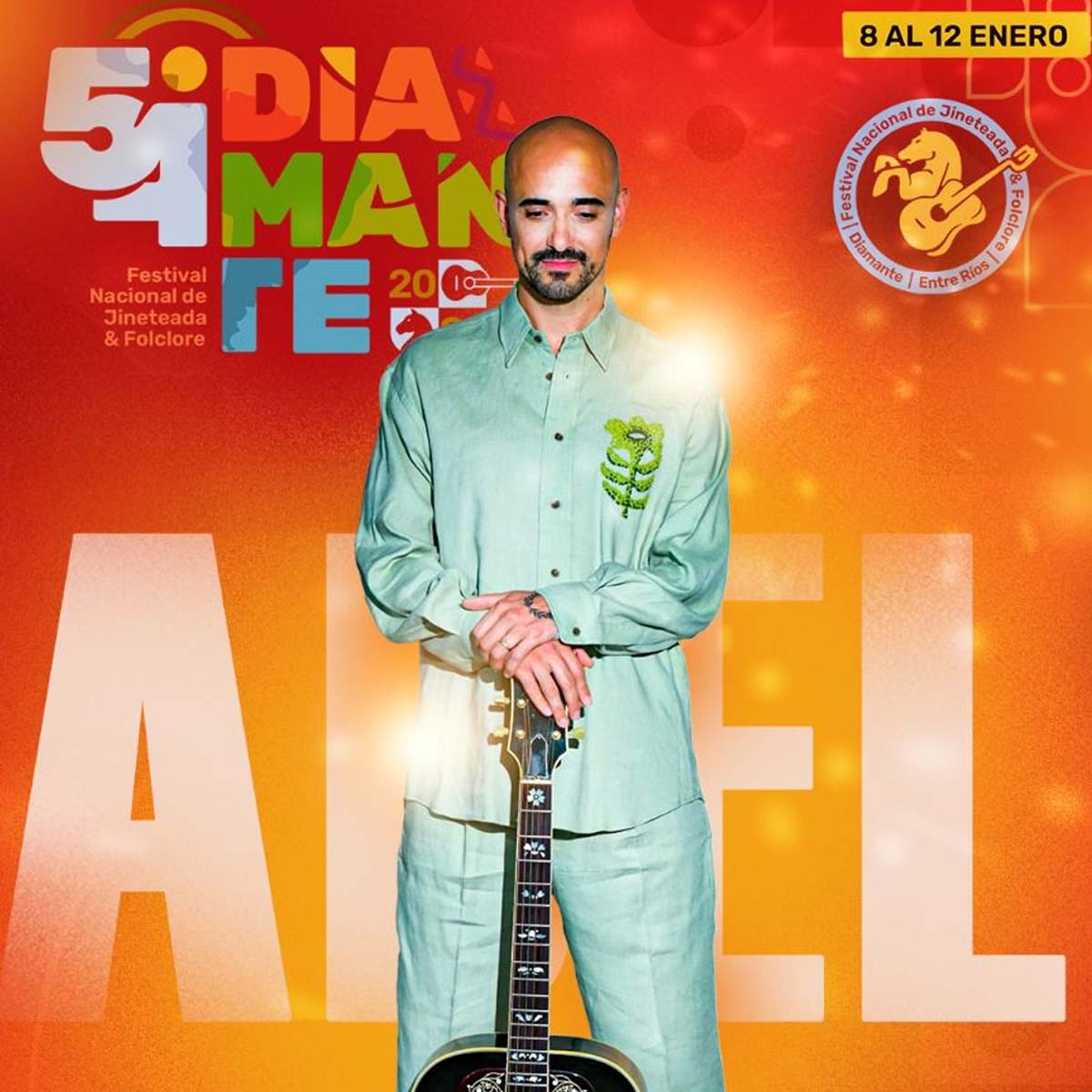 Grilla Artistas Festival Diamante domingo 11 de enero de 2026