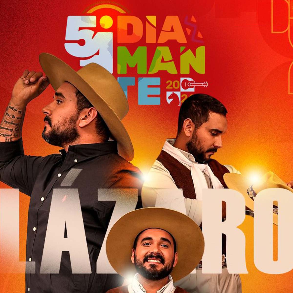 Grilla Artistas Festival Diamante lunes 12 de enero de 2026