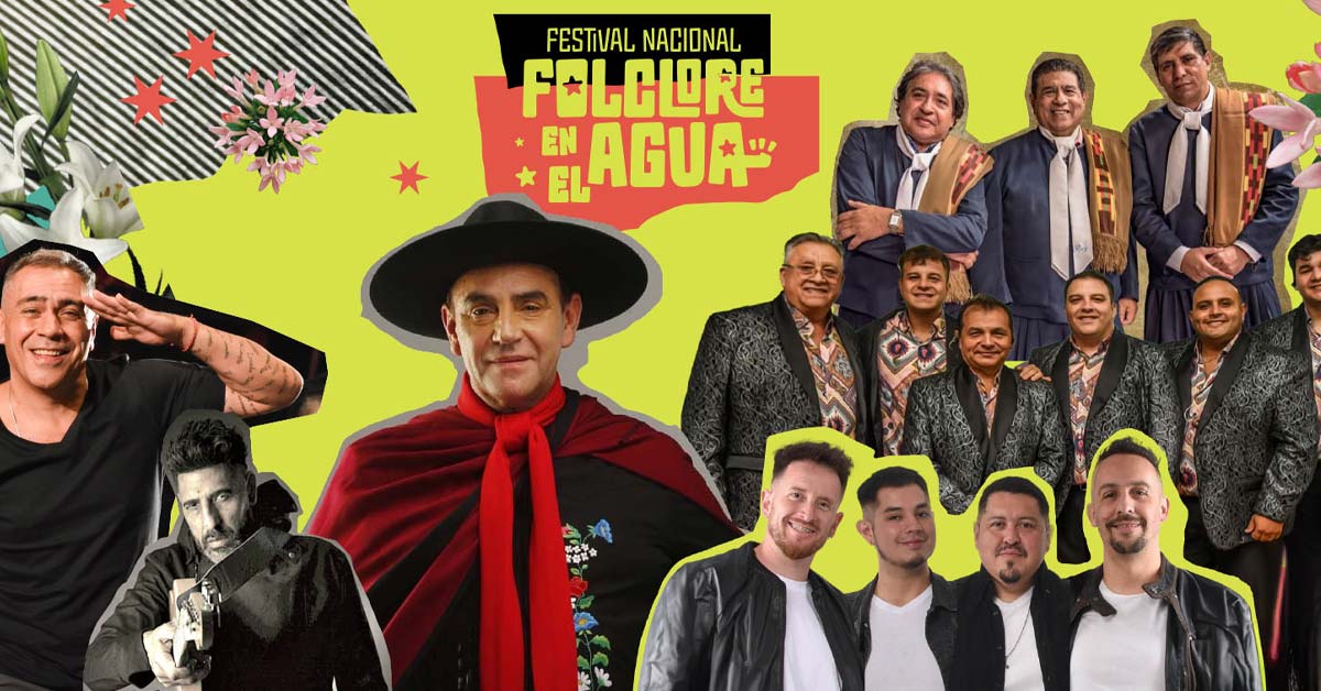 Grilla Artistas Festival de Folclore en el Agua 2026