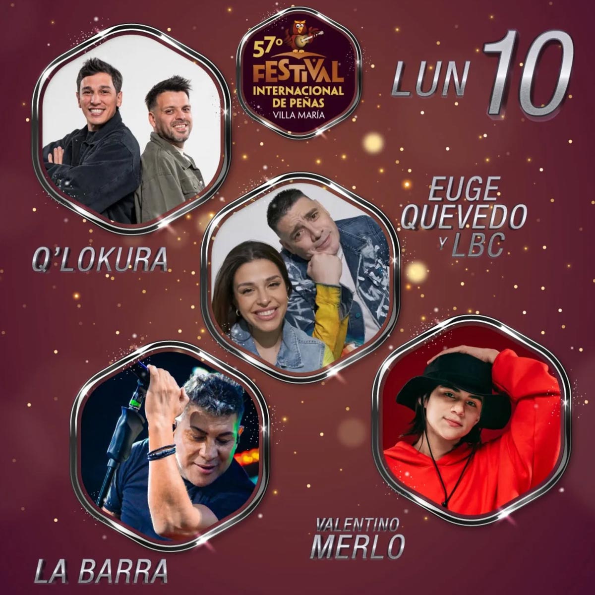 Entradas Festival Villa Maria lunes 10 de febrero de 2025