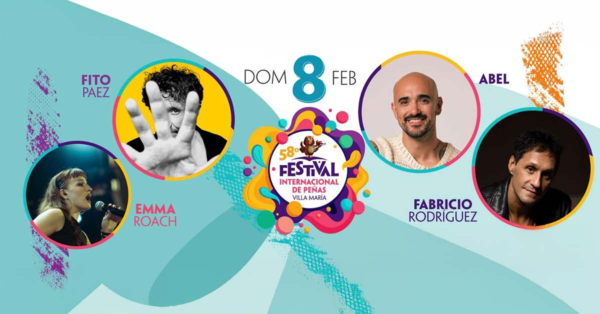 Entradas Festival Villa María domingo 8 de febrero de 2026