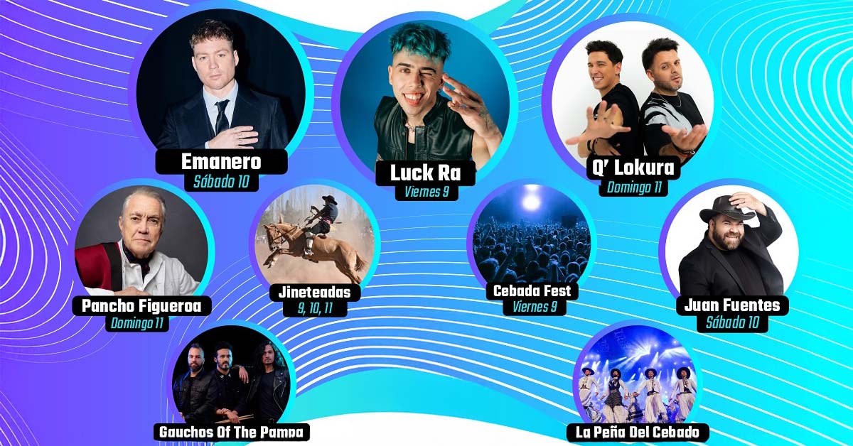 Grilla Artistas Fiesta de la Cebada Cervecera de Puan 2026