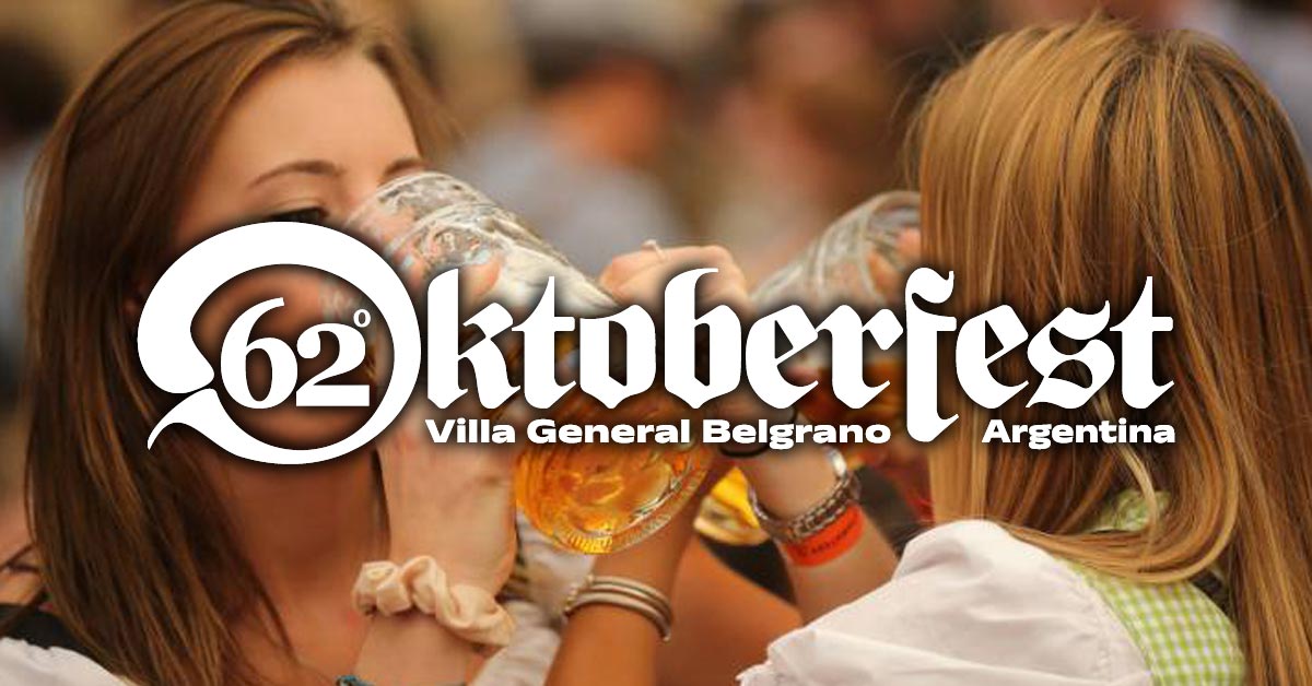 Fiesta Nacional de la Cerveza de Villa General Belgrano 2025 - del viernes 14 al domingo 16 y del viernes 21 al lunes 24 de noviembre