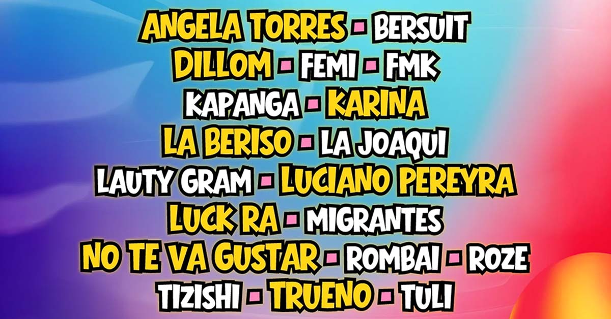 Grilla Fiesta de la Confluencia 2026