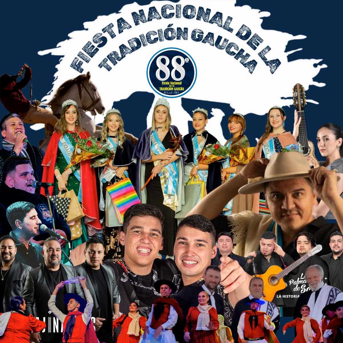 Grilla Artistas Fiesta de la Tradición Gaucha de El Arañado 2025