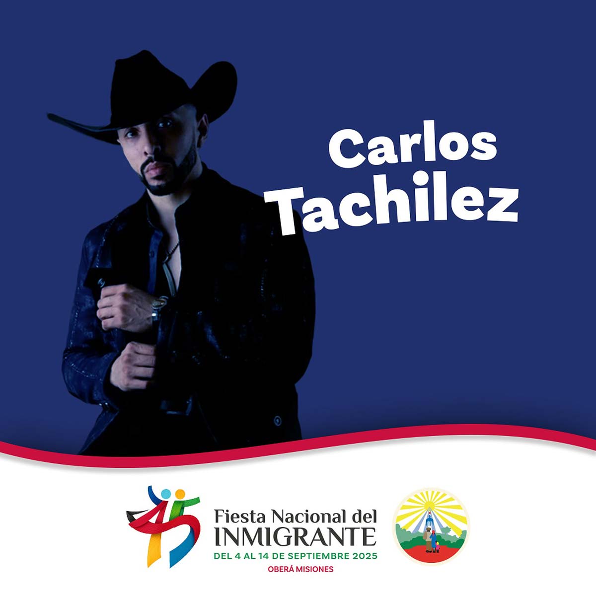 Grilla Artistas Fiesta Del Inmigrante de Oberá lunes 8 de septiembre de 2025