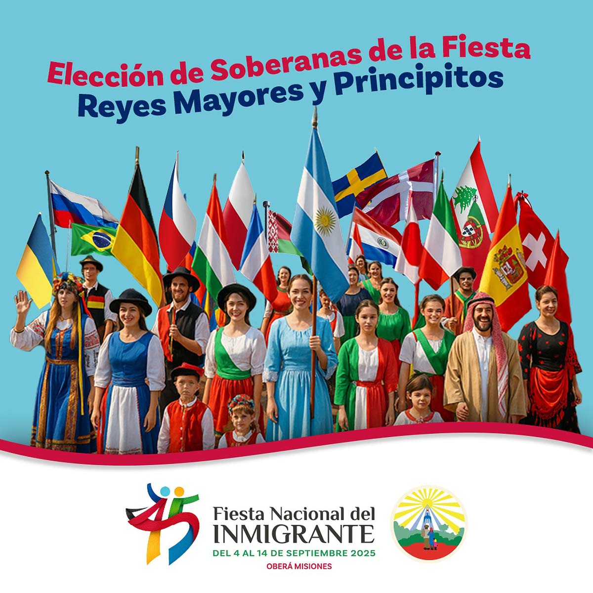 Grilla Artistas Fiesta Del Inmigrante de Oberá miércoles 10 de septiembre de 2025