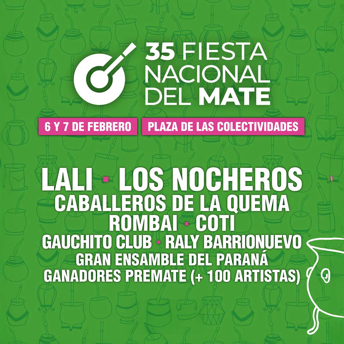 Grilla Artistas Fiesta Del Mate de Paraná 2026