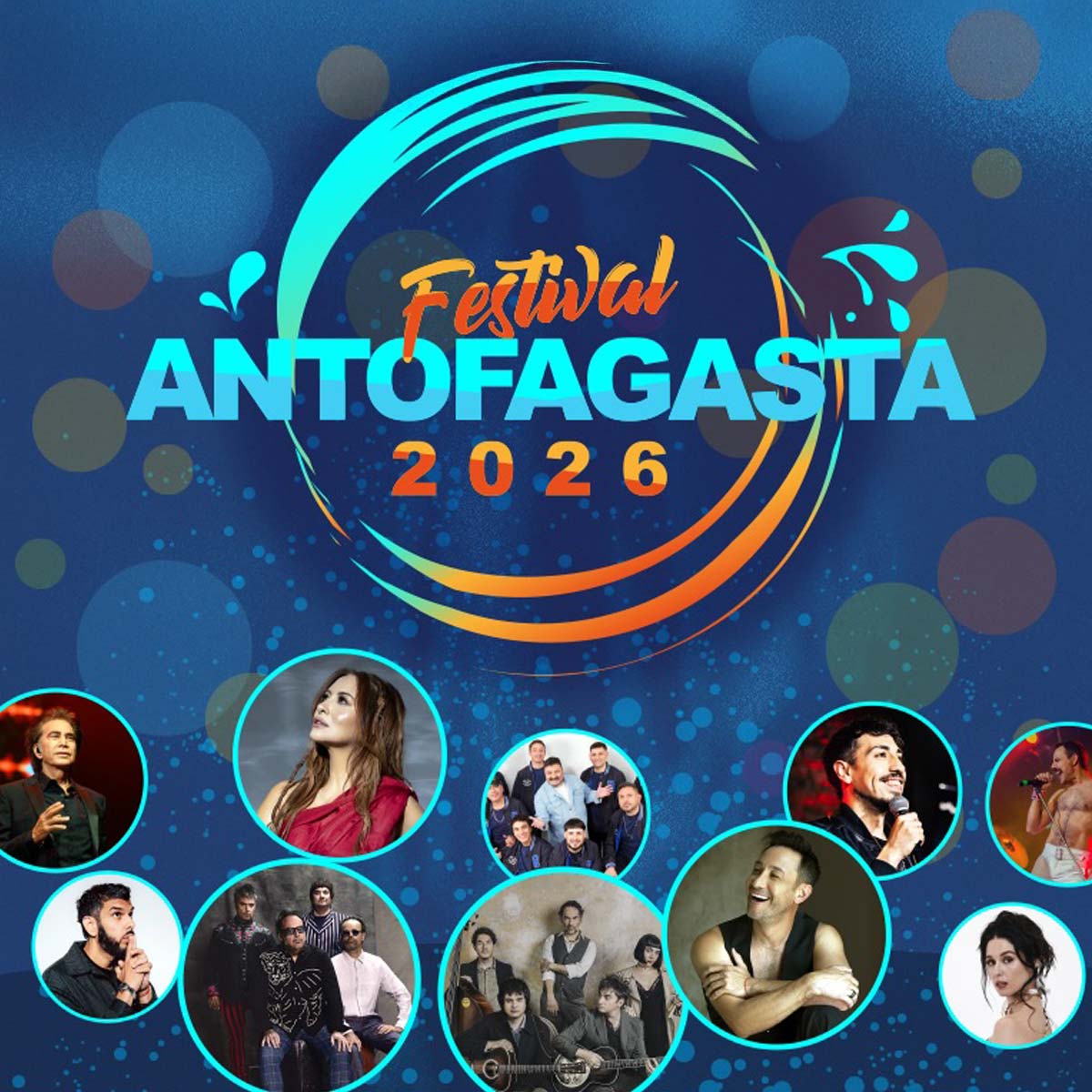 Parrilla Artistas Festival Antofagasta 2026