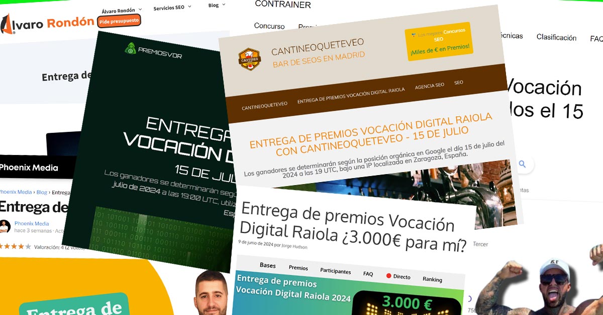 Participantes Concurso Entrega de Premios Vocacion Digital Raiola 2024