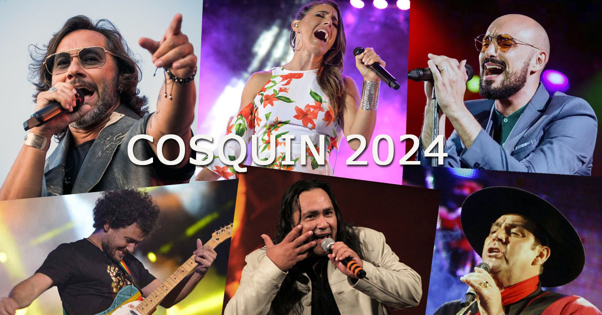 Grilla Artistas Festival Cosquin 2024