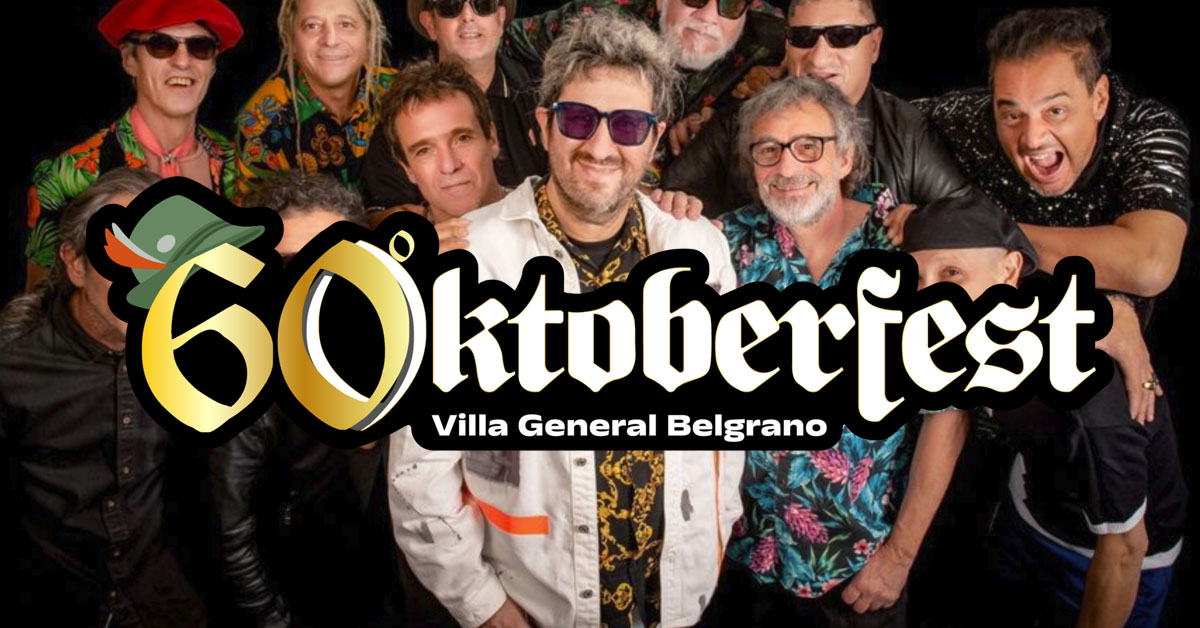 Grilla Artistas Fiesta de la Cerveza de Villa General Belgrano domingo 15 de octubre de 2023